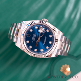2023 Rolex Datejust 41 41mm 126334-0015 Bright Blue Dial with Diamonds