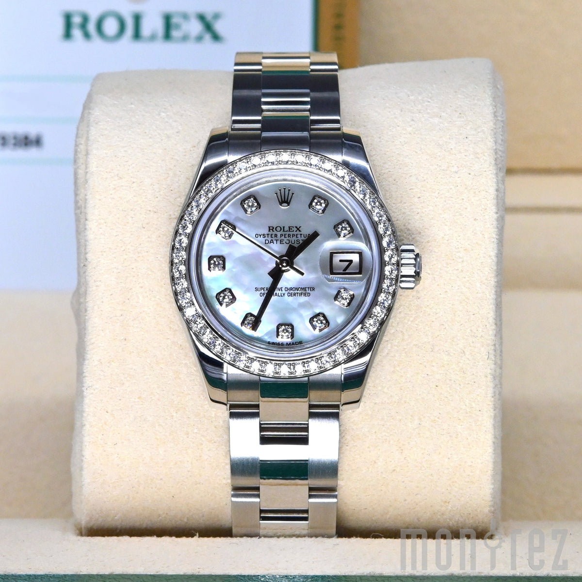 Rolex Lady Datejust 26mm 179384 White Mother-of-Pearl Dial with