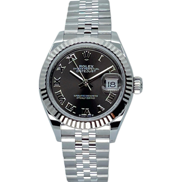 Rolex Lady-Datejust 28mm 279174-0013 Dark Grey Roman Dial