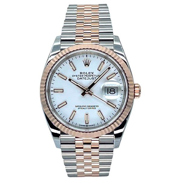 Rolex Datejust 36 36mm 126231-0017 White Index Dial