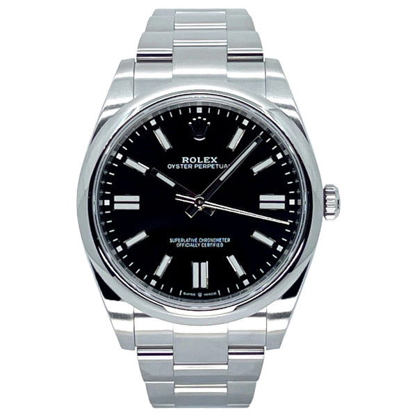 Rolex Oyster Perpetual 41 41mm 124300-0002 Bright Black Dial