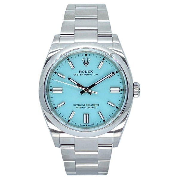 Rolex Oyster Perpetual 36 36mm 126000-0006 Turquoise Blue Dial