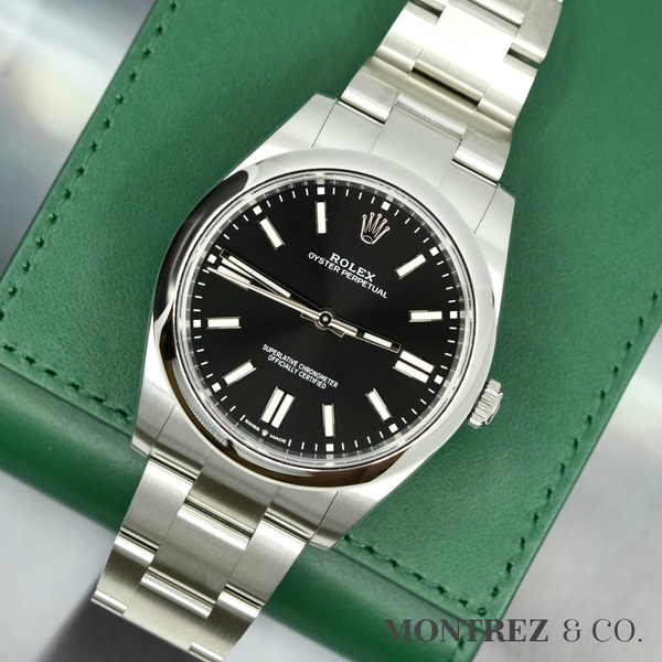 Rolex Oyster Perpetual 41 41mm 124300-0002 Bright Black Dial