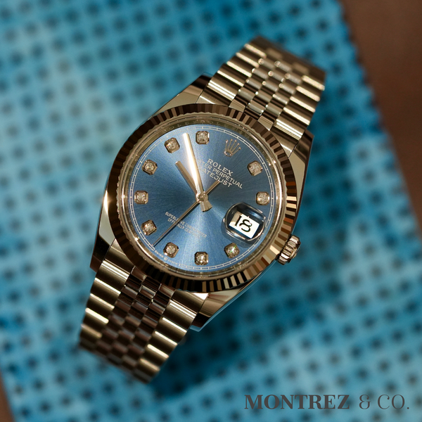 Rolex Datejust 36 36mm 126234-0037 Bright Blue Dial with Diamonds