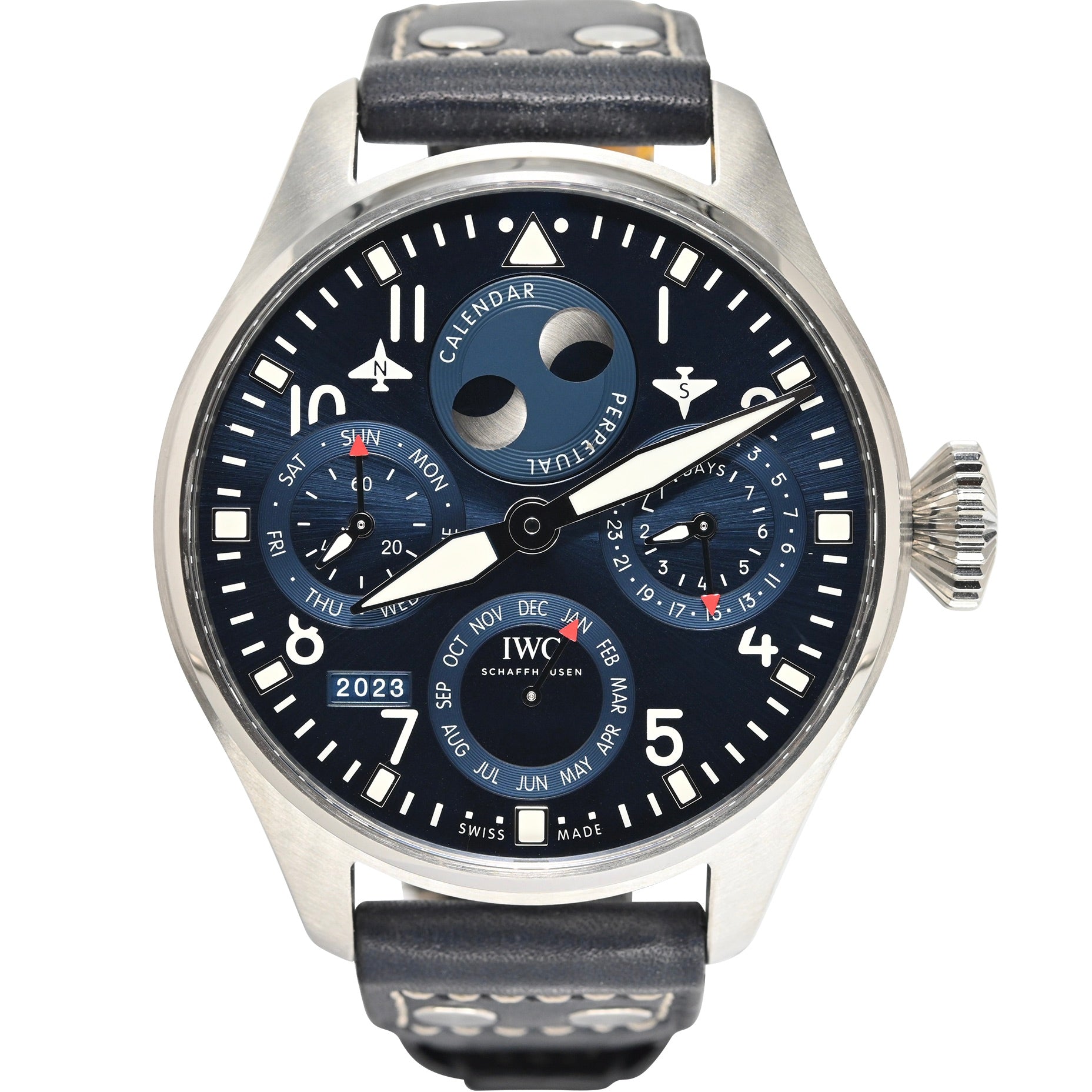 2023 IWC Big Pilot s Watch Perpetual Calendar 46.2mm IW503605 Montrez Co