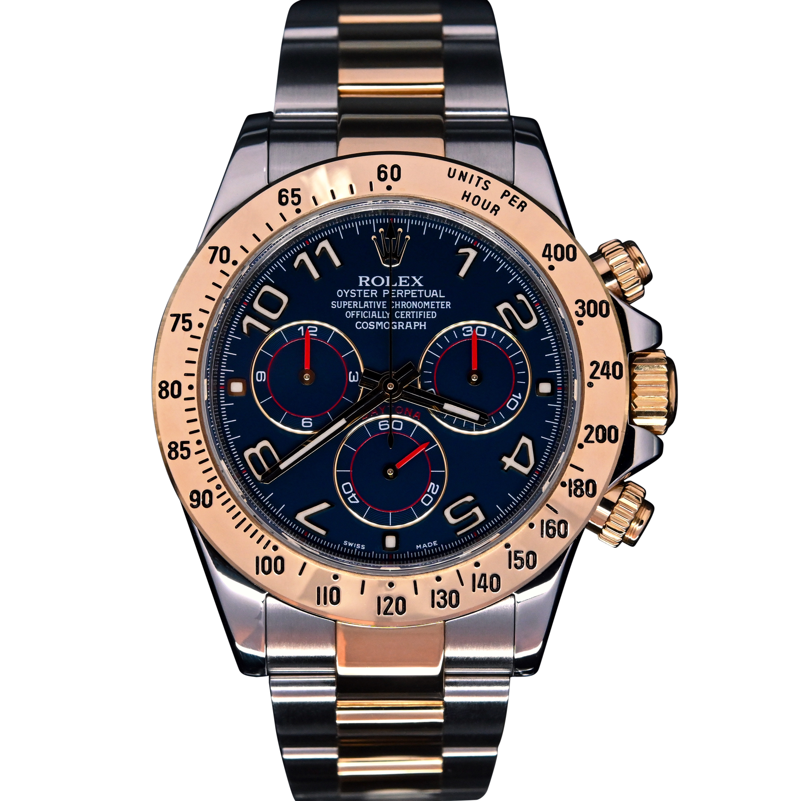 Daytona two discount tone blue dial