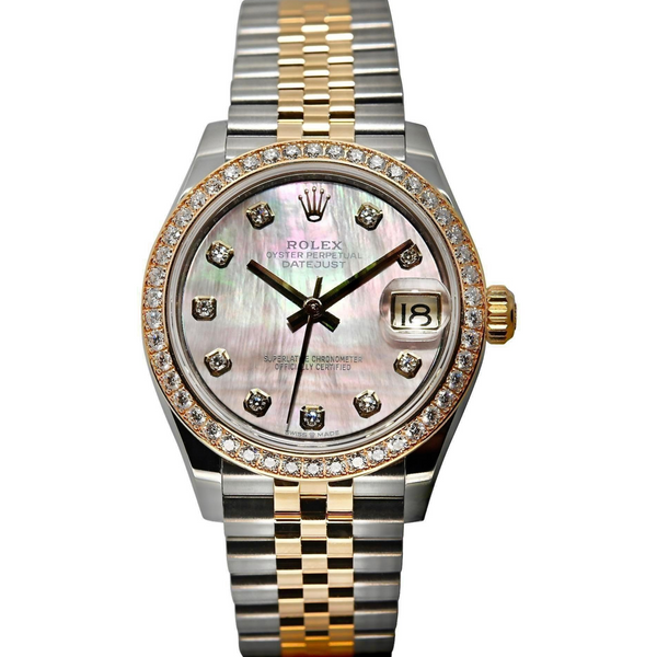 Rolex Datejust 31 31mm 278383RBR Dark Mother-of-Pearl Dial with Diamonds