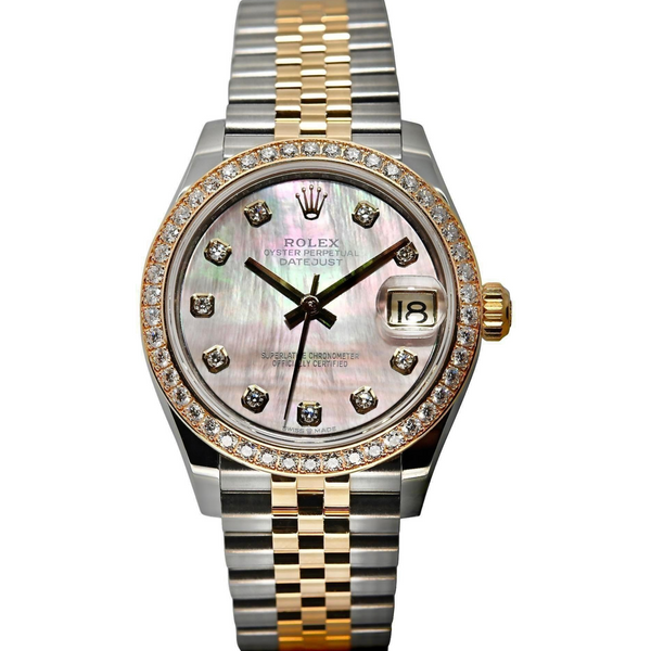 Rolex Datejust 31 31mm 278383RBR Dark Mother-of-Pearl Dial with Diamonds (Jubilee Bracelet)