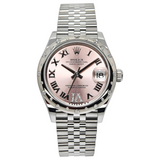 Rolex Datejust 31 31mm 278344RBR-0026 Pink Dial with VI Diamonds (Jubilee Bracelet)