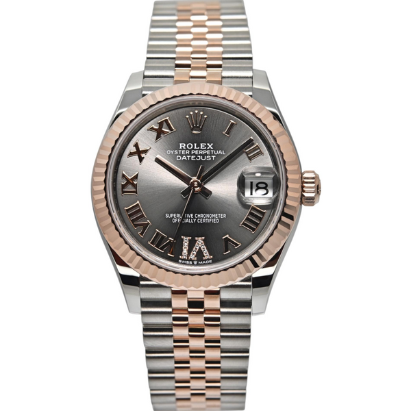 Rolex Datejust 31 31mm 278271-0030 Slate Roman Dial with VI Diamonds