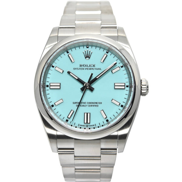 Rolex Oyster Perpetual 36 36mm 126000-0006 Turquoise Blue Dial