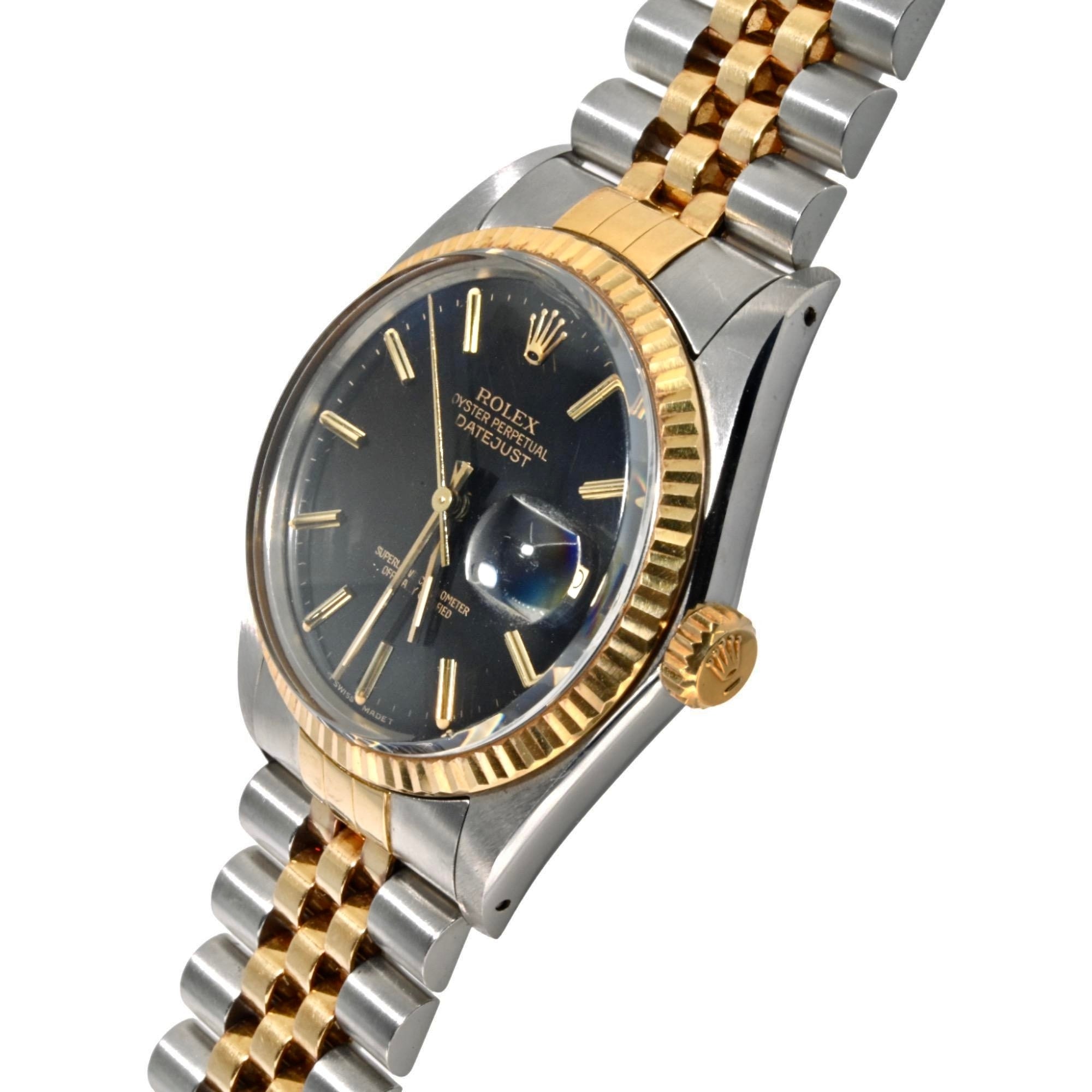 1987 Rolex Datejust 36mm 16013 Black Index Dial – Montrez & Co.