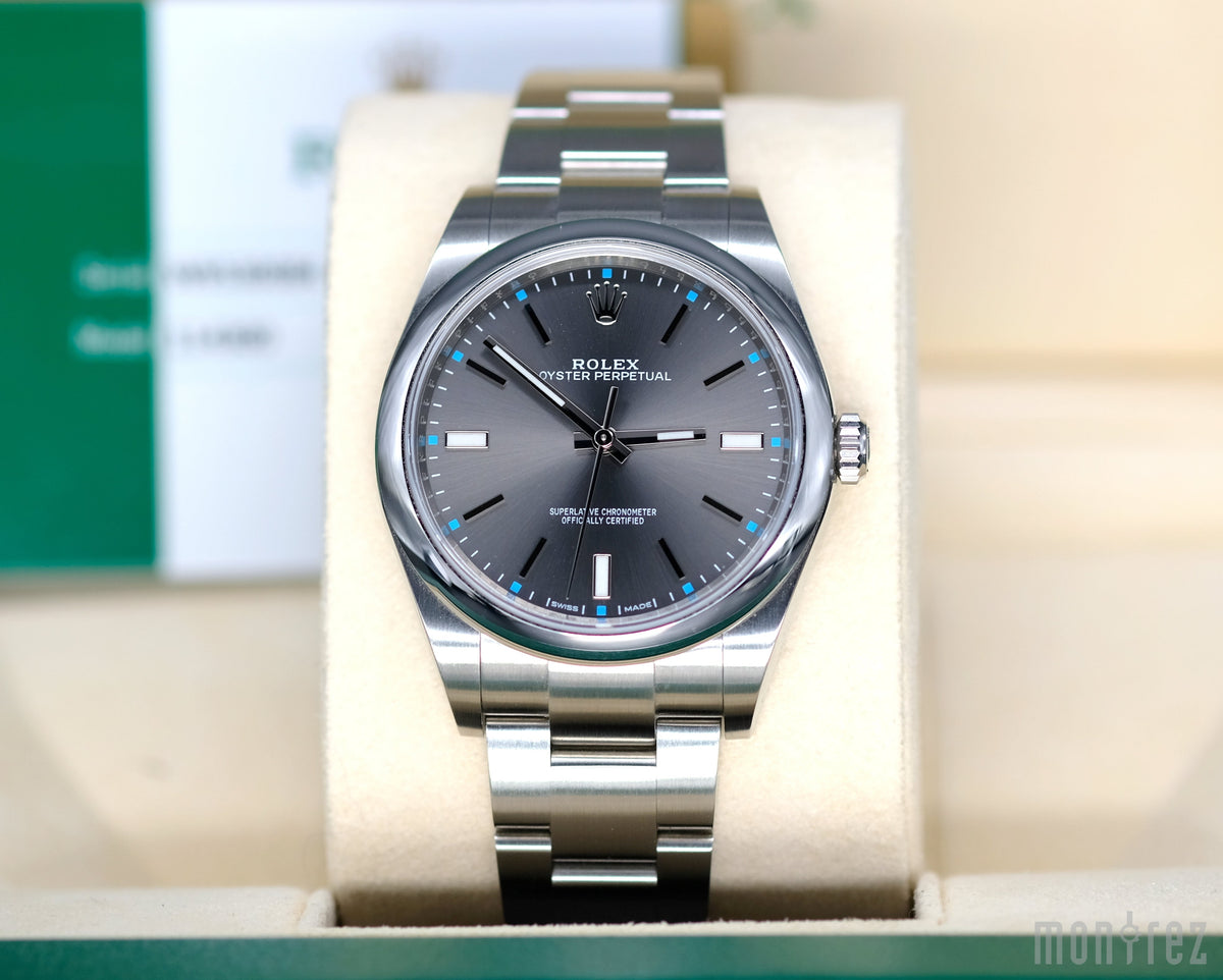 Rolex Oyster Perpetual 39mm 114300 Rhodium Dial – Montrez & Co.