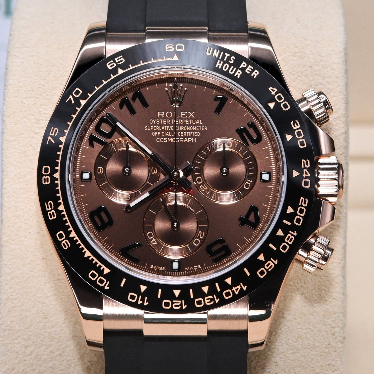 Rolex Cosmograph Daytona 40mm 116515LN Chocolate Dial (Rubber Strap ...
